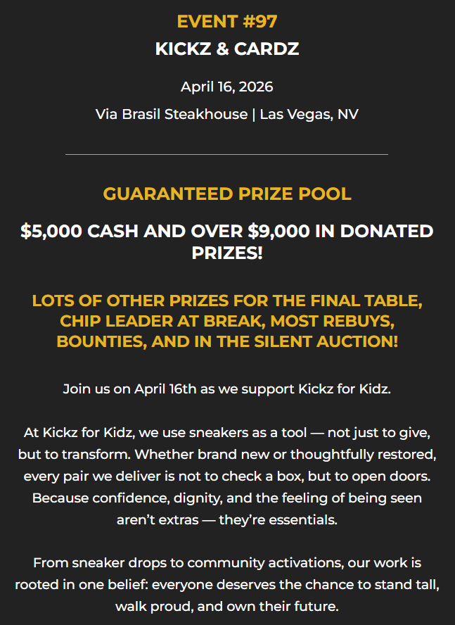 Cards In The Air For CSOP Event #97 - Kickz And Cardz