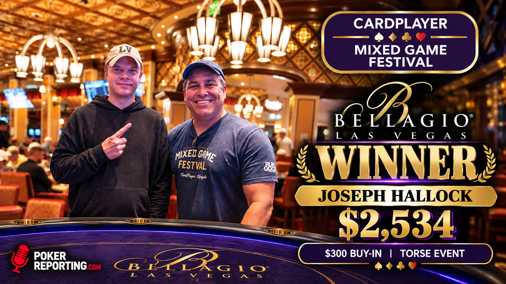 Bellagio Mixed Game Festival Winner